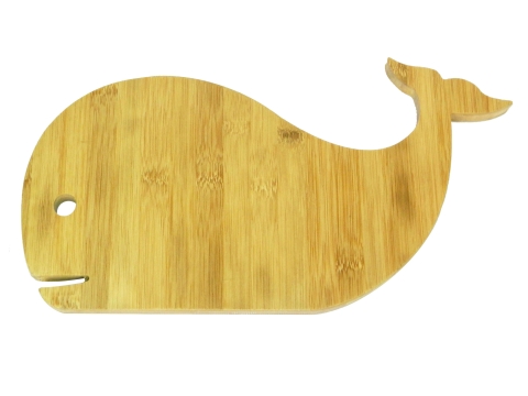 Stylish bamboo cutting boards whale shape